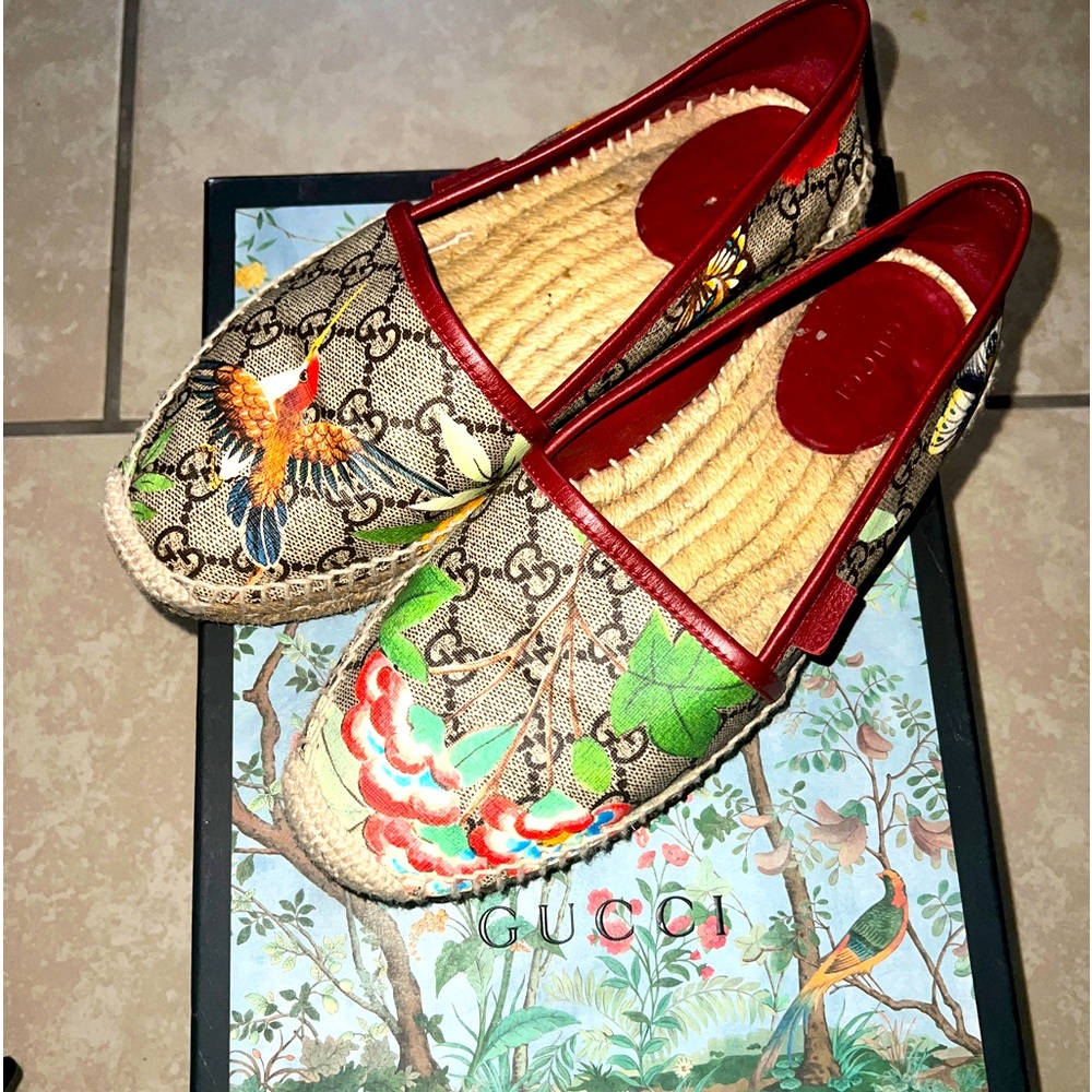 Gucci GG Supreme Tian Printed Espadrilles